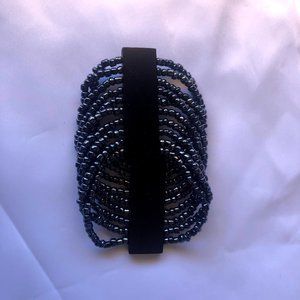 Black Beaded Bracelet